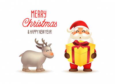 卡通圣诞老人插画