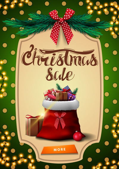 圣诞福袋元素海报模板
