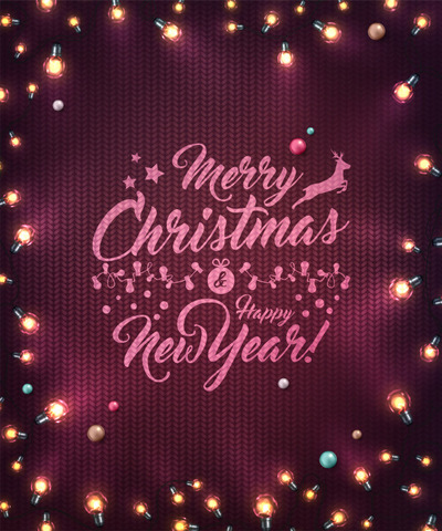 圣诞晚会装饰元素海报