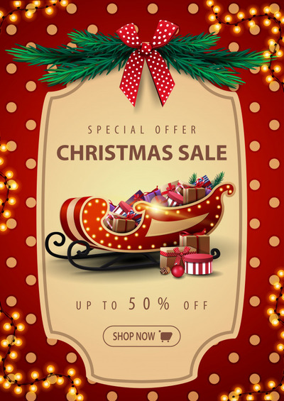 圣诞礼物广告设计海报模板