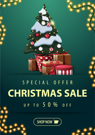 圣诞促销元素海报模板