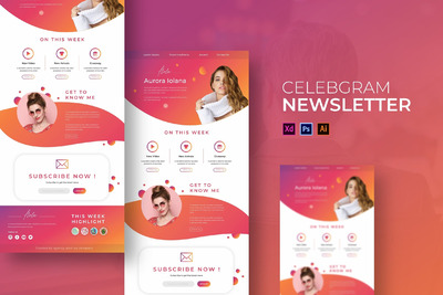 时尚的网页模板下载[PSD,Ai,XD]