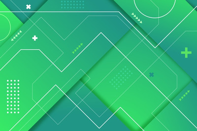 几何绿色抽象科技背景 Geometric green abstract background Vector