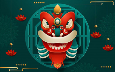 中国传统新年装饰素材