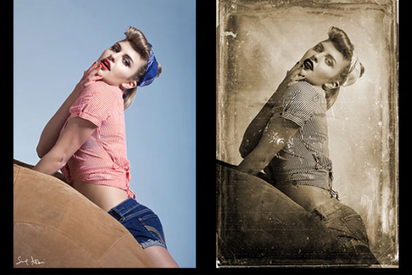 复古旧照片效果Photoshop动作下载