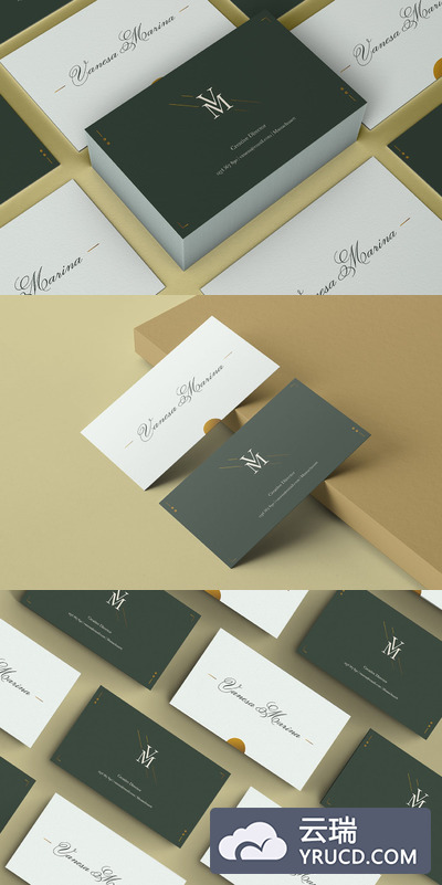 高雅的高端设计感名片模板下载[Ai]