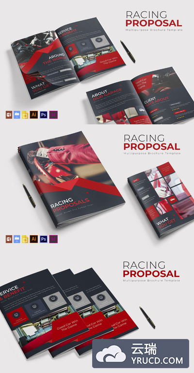 酷炫优秀的方案提案画册模板下载[indd,PSD,ESP,Ai]