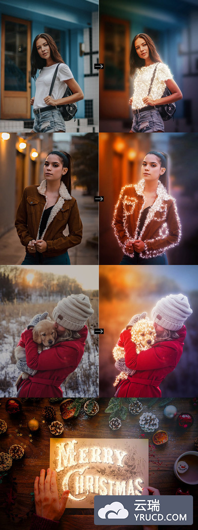 Gif动画火花Photoshop动作[atn]