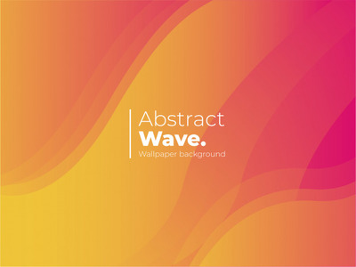 抽象五彩波纹背景 Abstract wave background with colorful shapes Vector