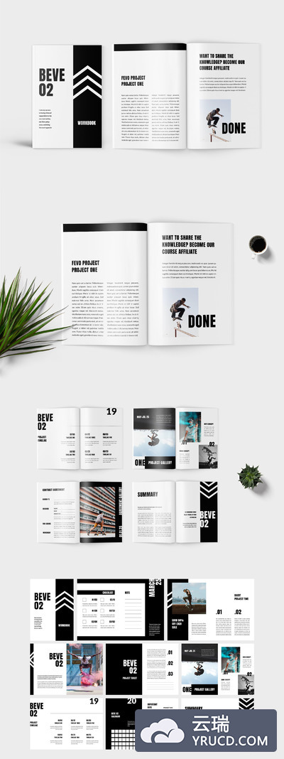 新年工作计划手册画册模板下载[AI,indd]