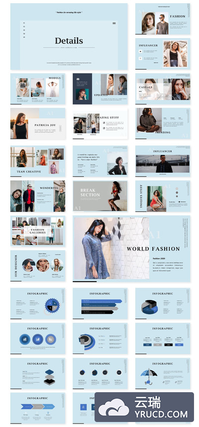 时尚极简主义PPT模板下载[PPTX]