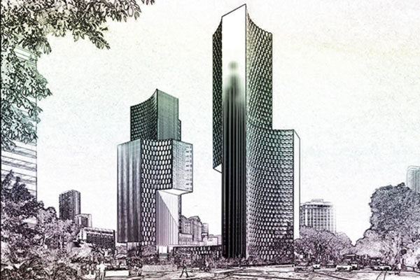 城市建筑素描效果Photoshop动作下载