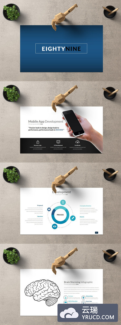 干净简单的创意PPT模板下载[PPTX]