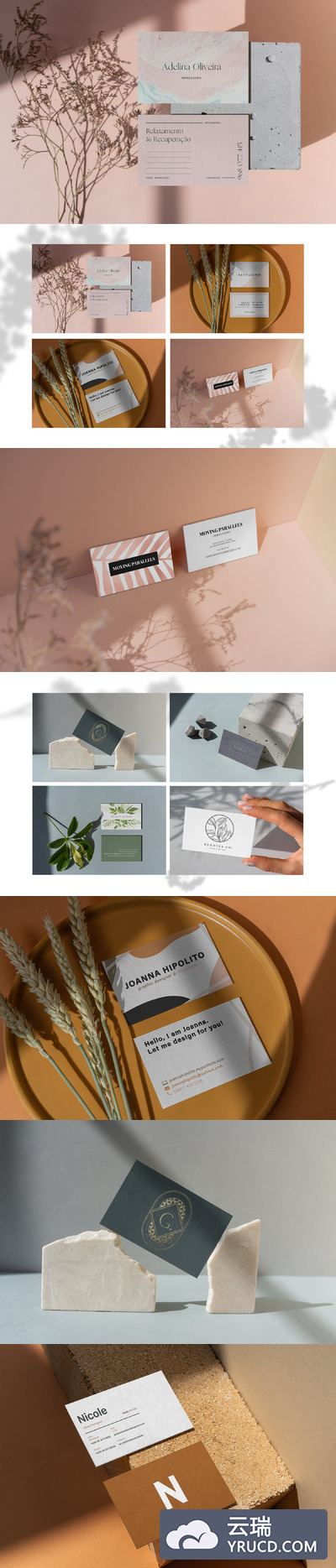 高端商业名片设计展示样机[PSD]