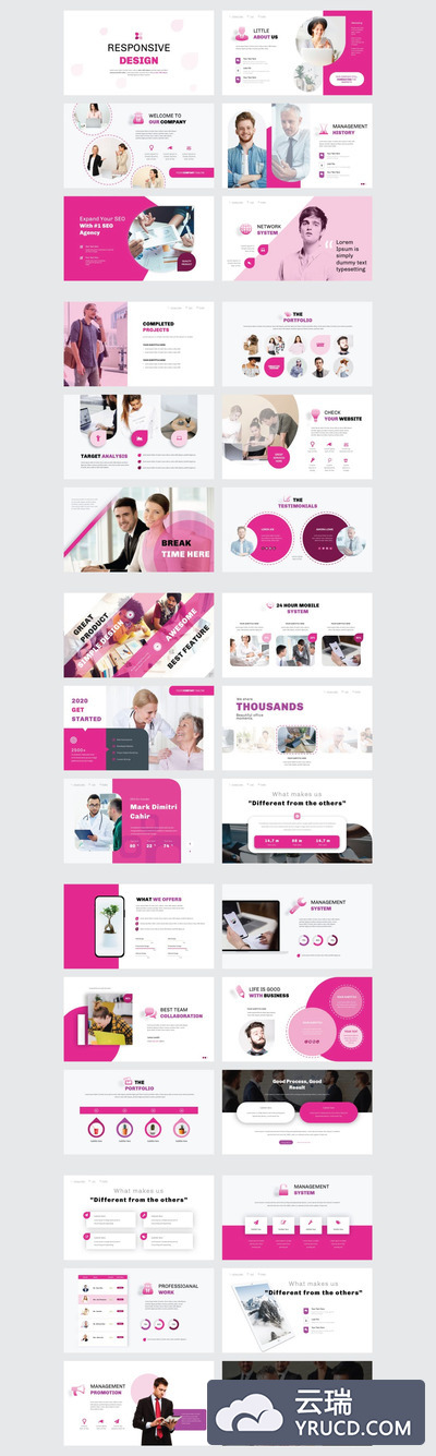 时尚高端的PPT模板下载[PPTX]