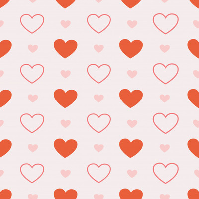 粉红色无缝爱心图案素材