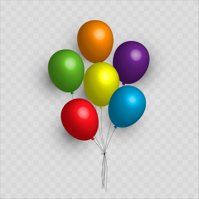 彩色气球装饰素材