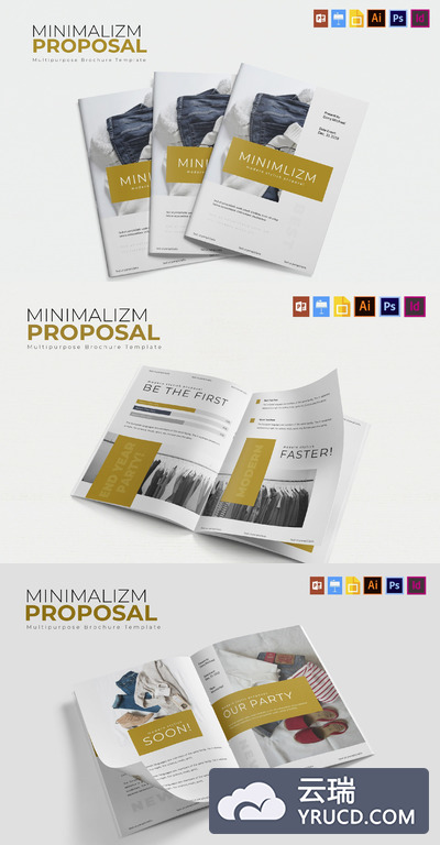 极简主义个人模板下载[indd,PSD,Ai]