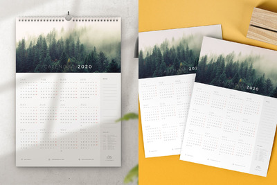 2020挂历模板下载[Ai]