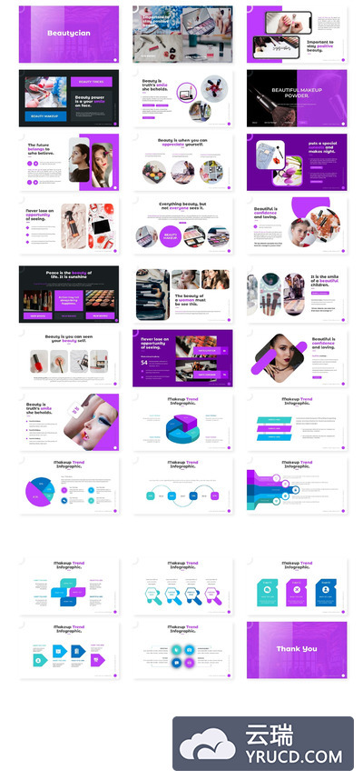 美容师介绍的相关PPT模板下载[PPTX]