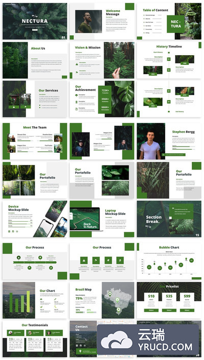 自然风格的PPT模板下载[PPTX]