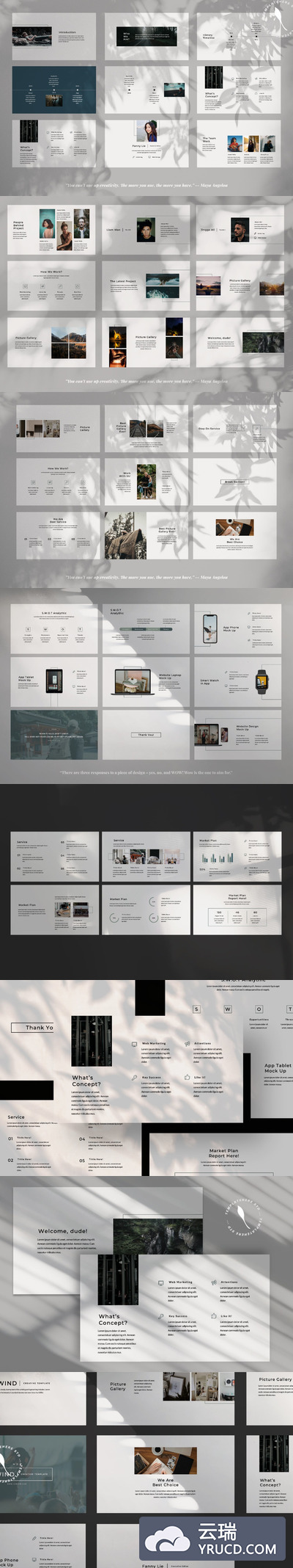 现代风格极简主义PPT模板下载[PPTX]
