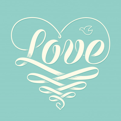 经典丝带装饰情人节背景