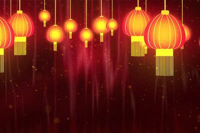 中式灯笼春节风格背景素材[JPG]