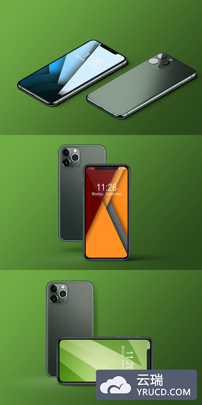 iPHONE 11 PRO 手机样机下载[PSD]