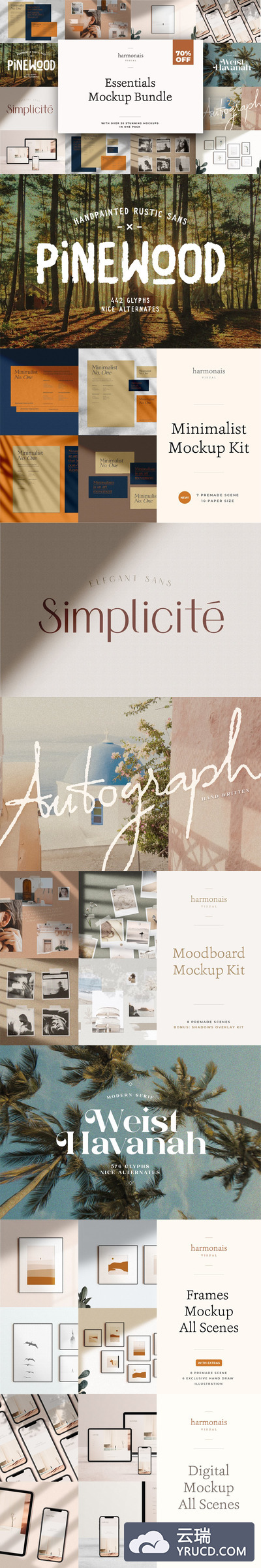 社交媒体照片必备场景样机套装