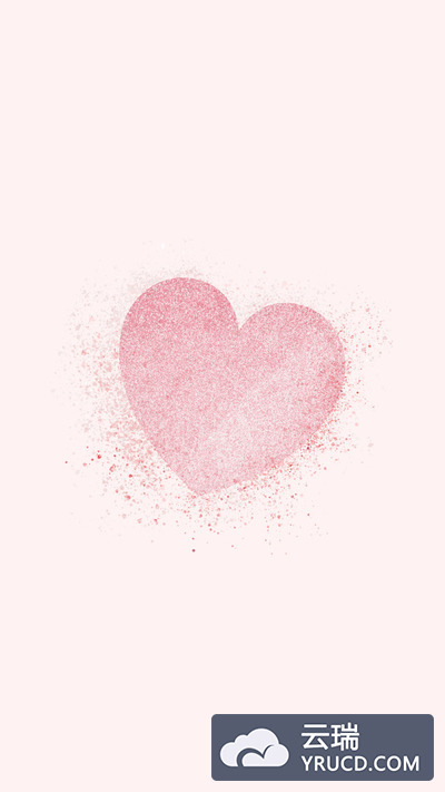 粉色爱心横幅素材 Pink heart banner Vector