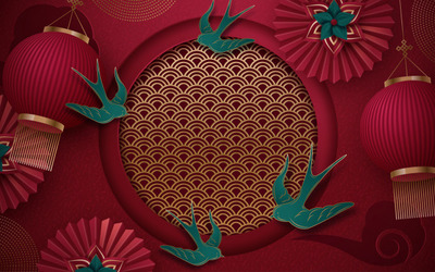 经典春节喜庆元素