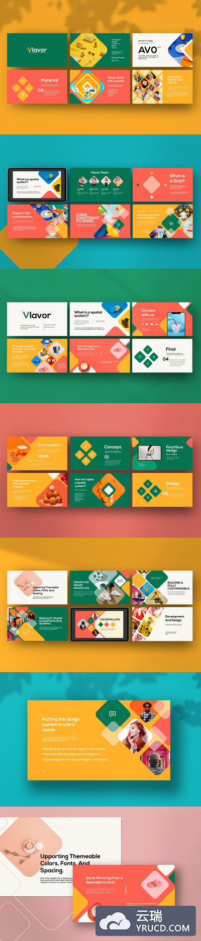 柔和创意风格PPT模板下载[PPTX]