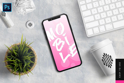 桌面手机APP样机[PSD]