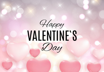 梦幻情人节贺卡背景