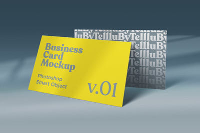 优秀的高端商业名片设计展示样机[PSD]