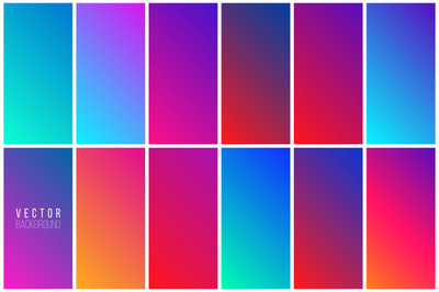 抽象彩色渐变背景纹理 Abstract colorful background collection Vector