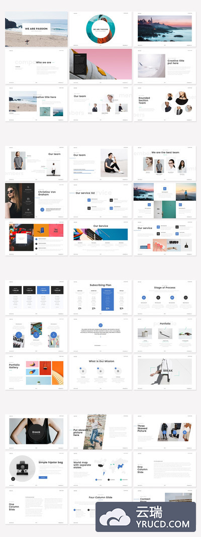 有创意的企业展示PPT模板下载[PPTX]