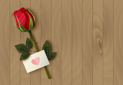 情人节玫瑰装饰背景