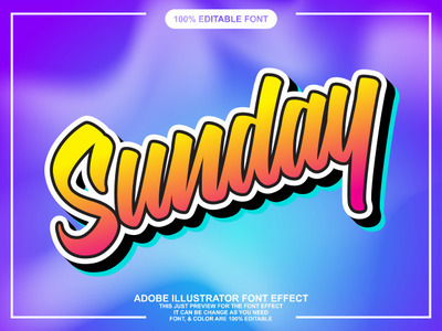 现代化海报ai字体特效