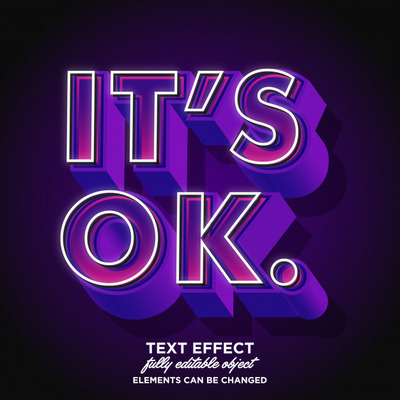 现代旗帜海报特效字体