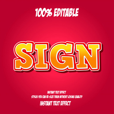 渐变AI海报特效字体