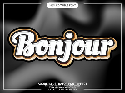 现代金色特效字体