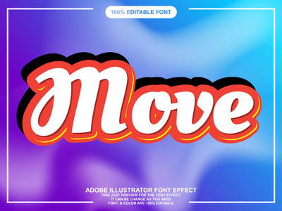 简单粗体贴纸效果字体