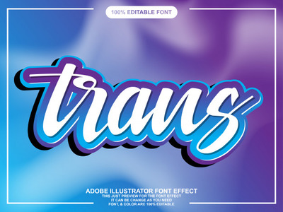 简单的贴纸特效字体