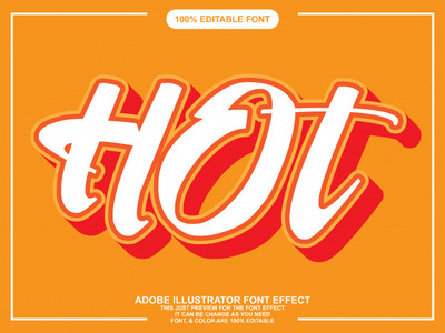 热辣广告特效字体