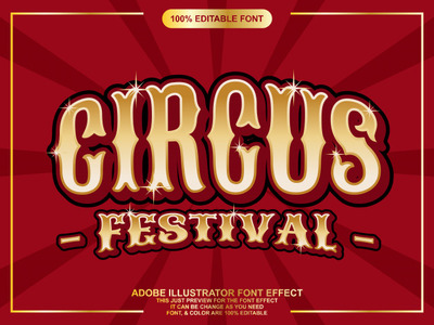 闪亮马戏团广告字体