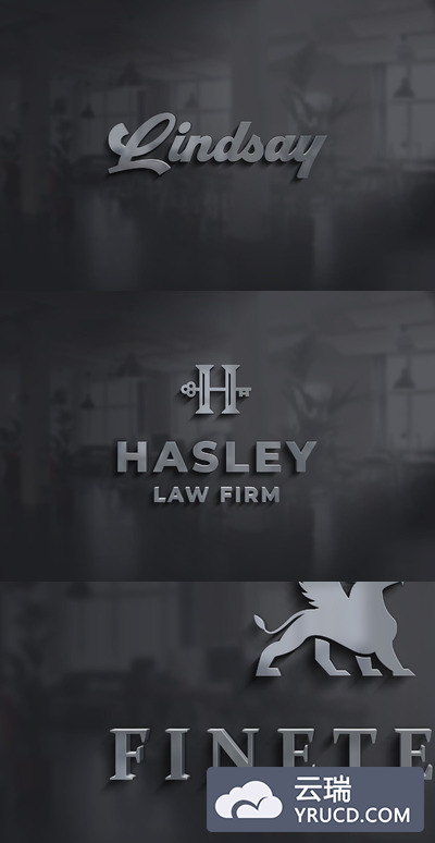 3D Logo 和 3D店招 立体展示效果样机下载[PSD]