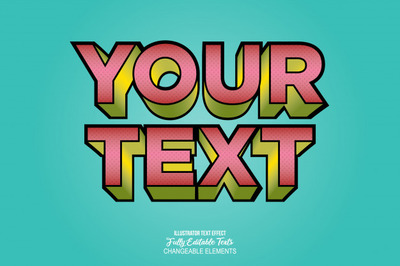 游戏漫画风格3D文字样式