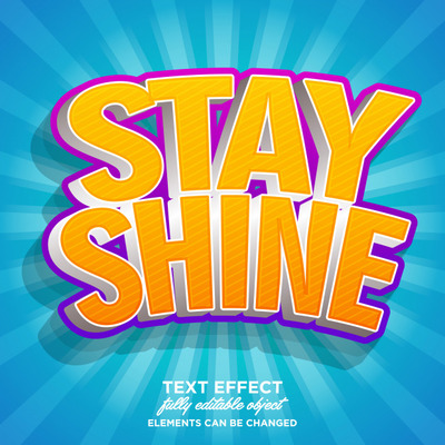 有趣的卡通AI字体样式